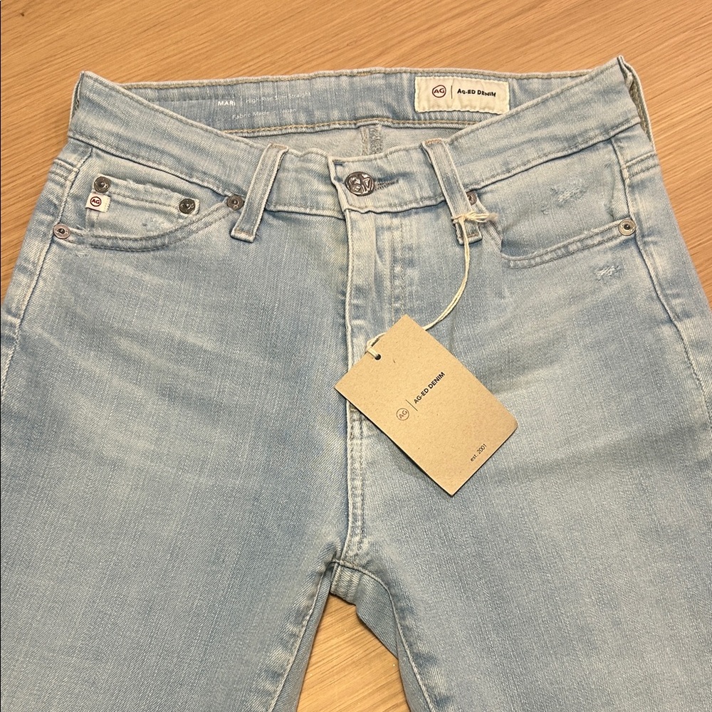 BNWT Mari AG-ED Denim. Size 25